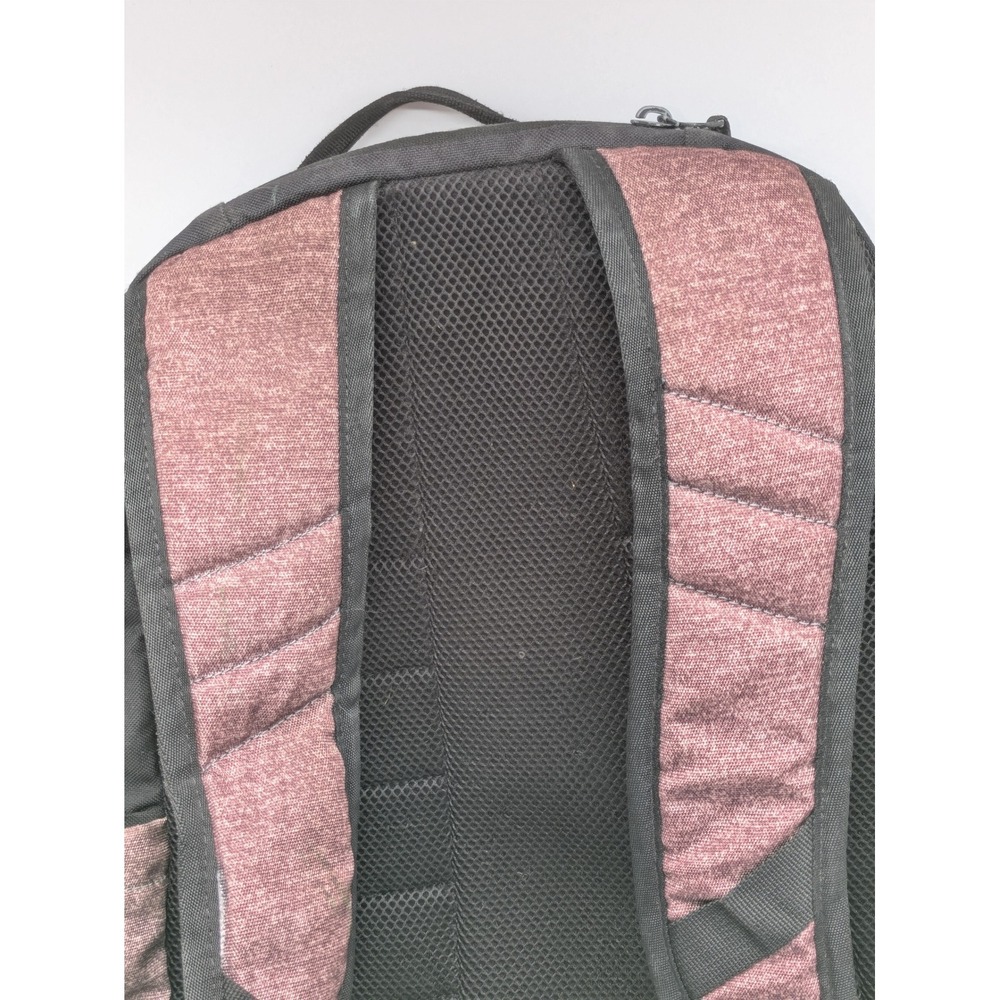 adidas Backpack Heather Burgundy Black Laptop School Travel Book Bag 20x12x8 - Picture 4 of 15